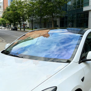 Alta calidad Chamele VLT60 % Solar Car Glass Sticker Purple Chameleon Window Tint Film Roll - Product Image 5