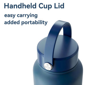 Custom Logo Double Wall Stainless Steel Sports Flask Cold and Hot Water Tumbler <b>with</b> Silicone Sleeve - Product Image 6