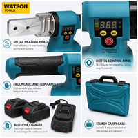 Kit de soudeuse à fusion de tuyaux sans fil avec 2 batteries, chargeur, mallette de transport et accessoires pour la vente en gros B2B