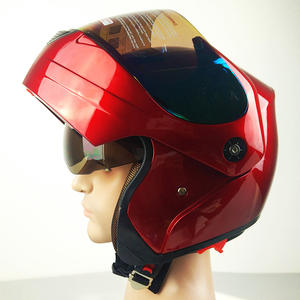 DOT & CE Certified Unisex Flip-Up ABS Helmet Integrated Design with <b>Mirrored</b> Visor for All Seasons Size XL-New Condition - Product Image 3