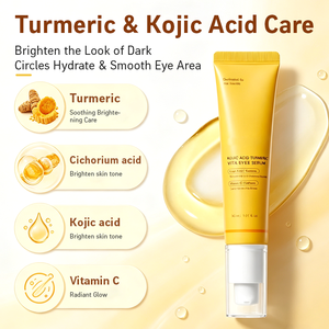 Crema Contorno Occhi Naturale con Curcuma e Acido Kojico, Vitamina C, Anti-Occhiaie, Schiarente, OEM ODM - Product Image 1