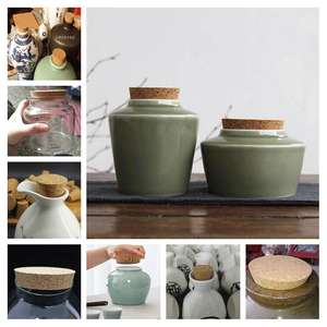 Bouchons de bouteille en liège personnalisés pour bocaux en verre et bouteilles de vin, fabriqués à Dongguan - Product Image 1