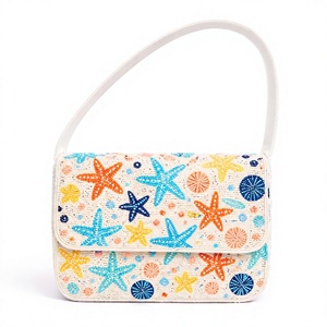 Sac à bandoulière de luxe fait main avec broderie de perles, design moderne avec sangle amovible pour femme, cadeau tendance - Product Image 1