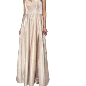 Vestido de Noche Largo con Hombros Descubiertos, Degradado Brillante, Lentejuelas, Cintura Imperio y Capa Transparente para Fiesta o Banquete - Product Image 3