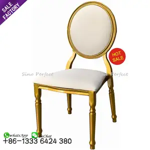 Sino Perfect furniture wholesale stackable metal restaurant wedding and party banquet event chairs for rental