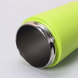 Gobelet isotherme en acier inoxydable double paroi pour enfants, 12 oz, pour le camping, les voyages, le thé, la bière, le café, avec paille en silicone - Product Image 3