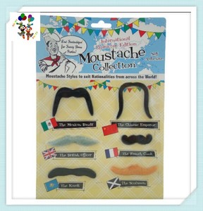 Bon marché personnalisé 6 pièces auto-adhésif fête déguisements faux drôle <span class=keywords><strong>barbe</strong></span> HPC-1688 - Product Image 5