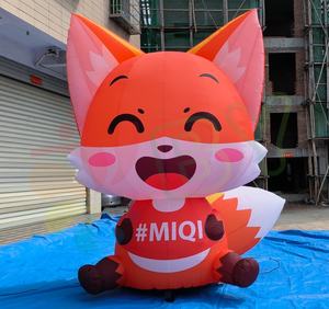 Hochwertige Werbung aufblasbare Fox Character Model Giant Cartoon Fox Character mit aufblasbaren für <span class=keywords><strong>Promotion</strong></span> - Product Image 4
