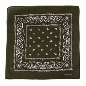 Fashion 18 Colors Paisley Printed Cotton Bandanas Recycled Bandana Square <b>Head</b> <b>Wraps</b> Kerchief Neck Scarf Novelty Cotton Bandanas - Product Image 5