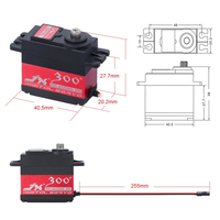 PDI-6225MG 300 degrés 25 kg Engrenage métallique haute performance numérique pour voiture RC, bras robotique, hélicoptère, drone