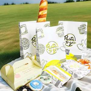 Sacs à pain en papier kraft avec logo personnalisé - Emballage alimentaire écologique pour biscuits/pâtisseries (imprimé, durable) - Product Image 5