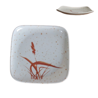 Bol à nouilles en mélamine motif fleur d'herbe d'automne, bol à soupe, ensemble coloré, cuillère à soupe, assiette à saveurs