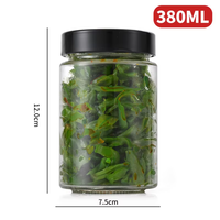 Bocaux de rangement en verre transparent en gros avec couvercles hermétiques, style rétro, pour cuisine, café, thé, épices, bonbons, et articles de rentrée scolaire