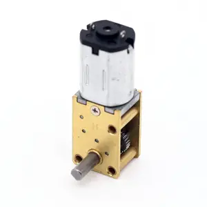 JGY-N20S 3V 6v N20 Dc Motor Small 12v Motor Worm Gearbox Dual Shaft Right Angle Worm Gear Motor Dc Bldc With Gearbox Door Lock