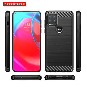 Funda trasera para teléfono móvil <span class=keywords><strong>Motorola</strong></span> <span class=keywords><strong>Moto</strong></span> G Stylus 5G, carcasa de fibra de carbono antigolpes - Product Image 3