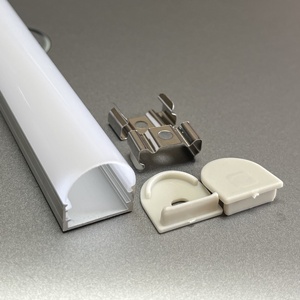 SDW110 Difusor semi redondo Led Perfil de aluminio Techo 18*18mm Tira de LED Canales de luz - Product Image 5
