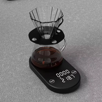 Balance numérique électronique de précision pour café, rechargeable par USB, 3000 g, 0,1 g, avec minuterie, pour le bureau
