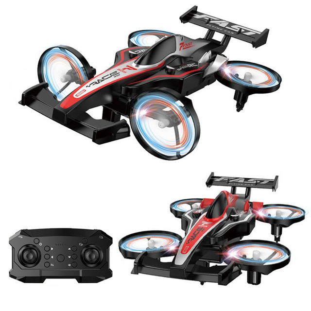 RC Flying Toy Car 2 in 1 Remote Control Car Flying Drone Vehicle RC Drift Car Flying Helicopter Airplane Toys for Kids Adult