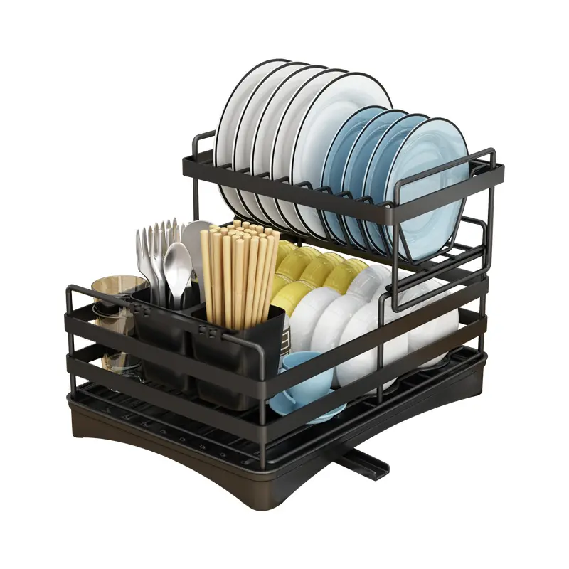 Manufactory Dish Drying Rack Kitchen plate dish drying rack Plastic tray dish drainer rack sink holder