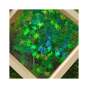 10mmm Plam Arbres Vert Confettis Paillettes Usine Personnalisée En Gros - Product Image 6
