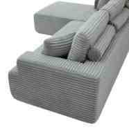 Juego de Sofás Modulares de Compresión de Fábrica de Foshan, Sofá Seccional Moderno para Apartamento, Villa, Sala de Estar, Muebles de Tela para Centro Comercial, Hotel, Hospital - Product Image 6