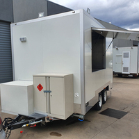 3m Bus Scooter Food Cart Fast Food Caravan Mini Food Trailer à vendre