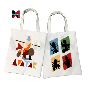 Avatar cuối cùng airbender aang và appa phim hoạt hình đồ họa Hipster phim hoạt hình in Túi mua sắm cô gái thời trang giản dị gói Túi xách tay - Product Image 1