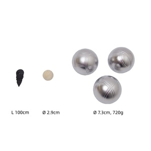 Lot de 3 boules de pétanque en acier inoxydable sablé avec <span class=keywords><strong>sac</strong></span> de pétanque personnalisé pour jouer en plein air - Product Image 5