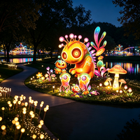 Meistverkaufte Dschungel-Cartoon-Fantasie-Tier-Laternen Märchenhafter Stil Wasserdicht Langlebig Energiesparend Outdoor Diwali Abschlussfeier