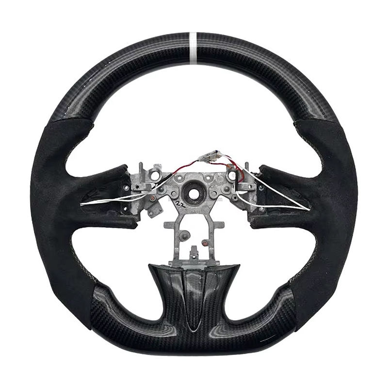 Alcantara + คาร์บอนไฟเบอร์ + เย็บแถบสีขาว