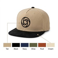 Gorra Snapback de Algodón Twill Premium con Logotipo Personalizado OEM ODM, Bordado 3D, MOQ Bajo, Pedidos Flexibles, Marca Personalizada