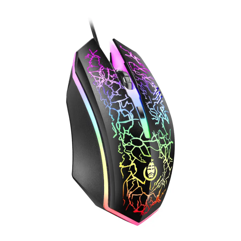 Gaming Mouse Wired USB Optical Computer Mice DPI até 3600 Ergonomic Gamer Laptop PC Mouse Game com RGB LED