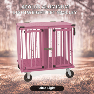 Carrello Pieghevole Aeolus a 4 Ruote in Alluminio per Esposizioni Canine - Leggero, Robusto e Durevole per il <span class=keywords><strong>Trasporto</strong></span> di <span class=keywords><strong>Animali</strong></span> - Product Image 2