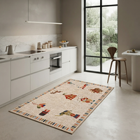 Tapis de salon de style nordique sur le thème du cirque, tapis de jeu vintage pour enfants, tapis de sol doux antidérapant pour la décoration de la maison