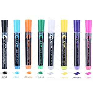 Stylo marqueur liquide à l'eau, effaceur à sec et humide, 18 couleurs, pour fenêtre, tissu, vous pouvez choisir, effaceur sec et humide, 18 mois, 400m - Product Image 1