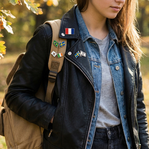 Pins de esmalte creativos personalizados con dibujos animados, insignias metálicas personalizadas estilo anime para gorras y ropa. - Product Image 5