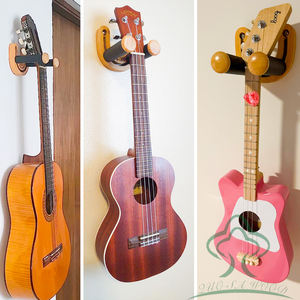 Crochet mural pour guitare en bois crochet réglable en forme de U pour basse électrique acoustique Banjo ukulélé <span class=keywords><strong>mandoline</strong></span> - Product Image 4