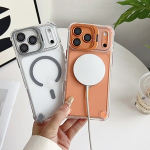 Coques de téléphone magnétiques antichoc de luxe pour iPhone 17 16 15 14 13 12 <span class=keywords><strong>Pro</strong></span> Max 11 avec protection d'objectif en verre et support intégré - Product Image 6