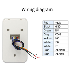 S200A-tuya Ngoài Trời Thẻ RFID Điều Khiển Truy Cập Bàn Phím Khóa Cửa 125Khz + 13.56 MHz Dụng Cụ Mở IP67 Bluetooth Chống Nước Tuya Ứng Dụng - Product Image 3