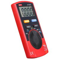 UNI-T UT120C Multimeter Digital bertipe ukuran saku penguji jarak otomatis Diode tegangan AC DC meteran listrik Mini tampilan LCD
