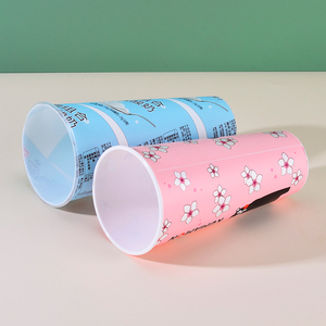 Yuehongkai-contenedores de plástico desechables con impresión Iml, embalaje redondo de Boba, taza de té, Iml, con tapa - Product Image 6