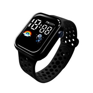 Orologio Digitale LED Sportivo con Cinturino in Plastica Ovale <span class=keywords><strong>per</strong></span> <span class=keywords><strong>Bambini</strong></span>, Studenti <span class=keywords><strong>Maschi</strong></span> e Femmine - Product Image 2