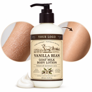 Soins corporels naturels et biologiques, nourrissent, hydratent, adoucissent, apaisent les peaux sensibles, non irritant, lait corporel au lait de chèvre et à la vanille - Product Image 2