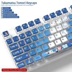 Anime Hitori Gotoh 4-Side Printed Dye-Sublimation ABS+PC Universal Mechanical Keyboard Keycaps Guangdong English Anime Hitori Go - Product Image 4