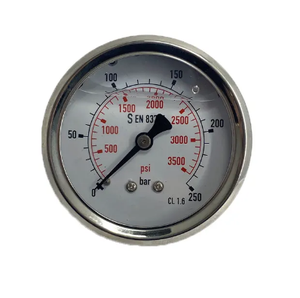 Manómetro Multiusos Hengzan 2026 <span class=keywords><strong>de</strong></span> Acero Inoxidable/Latón, Bien Lubricado, con Precisión del 1% (-20°C a +60°C) - Product Image 4