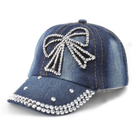 Casquette de baseball pour l'extérieur en denim avec logo personnalisé tie-dye pour femmes
