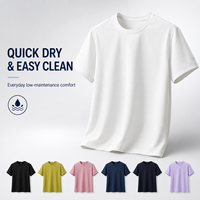 T-shirt JNEI à séchage rapide, facile à nettoyer, léger, col rond, pour les voyages, le golf et les tenues décontractées quotidiennes