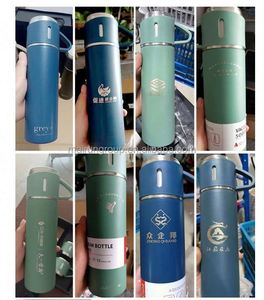 2023 usine de luxe de haute qualité 500ml en acier inoxydable flacon à vide coffrets cadeaux promotionnel Camping voyage Thermos ensemble pour - Product Image 6