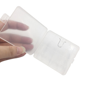 Estuche de Almacenamiento para Baterías de Cigarrillos Electrónicos 18650 18350 80mm X 71.5mm X 23.3mm Plástico Transparente Blanco con Tapa - Product Image 3