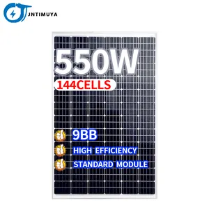 JNTIMUYA 450w 460W 480W 500W panneau solaire avec cadre noir feuille arrière noire panneaux solaires à haute efficacité commandes OEM